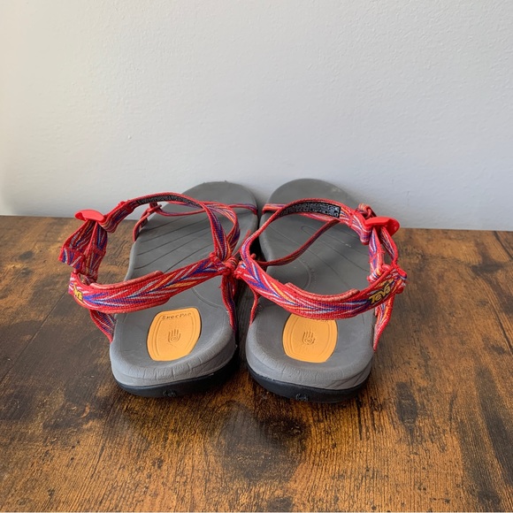 TEVA Zirra Sandals Red Straps (S/N 1000035) Women’s Size 9.5 US / 40.5 EU - Picture 6 of 11